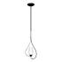 Hubbardton Forge Flora 8" Wide Mini Pendant Black