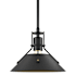 Hubbardton Forge Henry 10" Wide Mini Pendant Black / Black