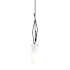 Hubbardton Forge Brindille 4" Wide Mini Pendant Black