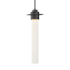 Hubbardton Forge Airis 5" Wide Mini Pendant Black / Seeded Clear