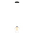 Hubbardton Forge Simple Lines 5" Wide Mini Pendant Black