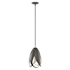 Hubbardton Forge Pental 9" Wide Mini Pendant Black