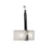 Hubbardton Forge Saratoga 2 Light 25" Tall Wall Sconce Black / Antique Brass / Black / Flax