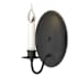 Hubbardton Forge Simple Lines 10" Tall Wall Sconce Black