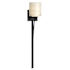 Hubbardton Forge Formae 30" Tall Wall Sconce with Customizable Glass Shade Black / Opal