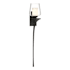 Hubbardton Forge Antasia 27" Tall Wall Sconce Black / Clear