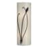 Hubbardton Forge Leaf 2 Light 17" Tall Wall Sconce Black / Ivory Art