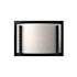 Hubbardton Forge Vertical Bar 9" Tall Wall Sconce Black / White Art