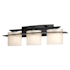 Hubbardton Forge Ellipse 3 Light 26" Wide Vanity Light with Customizable Glass Shade Black / Opal
