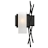 Hubbardton Forge Brindille 19" Tall Wall Sconce Black / Opal