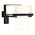 Hubbardton Forge Kakomi 6" Tall Wall Sconce Black / Opal