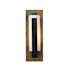 Hubbardton Forge Vertical Bar 15" Tall Wall Sconce Black