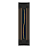 Hubbardton Forge Gallery 3 Light 28" Tall Wall Sconce Black / Amber