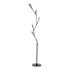 Hubbardton Forge Quill 77" Tall Buffet Floor lamps Dark Smoke / Modern Brass
