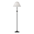 Hubbardton Forge Twist Basket 55" Tall Buffet Floor Lamp with Customizable Fabric Shade Black / Natural Anna