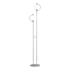 Hubbardton Forge Pluto 2 Light 69" Tall Buffet Floor Lamp Sterling / Opal Glass