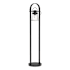 Hubbardton Forge Erlenmeyer 51" Tall Buffet Floor Lamp Black / Clear
