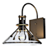 Hubbardton Forge Henry 11" Tall Outdoor Wall Sconce Coastal Black / Clear