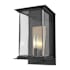 Hubbardton Forge Kingston 12" Tall Outdoor Wall Sconce Coastal Black