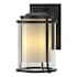 Hubbardton Forge Meridian 16" Tall Outdoor Wall Sconce Coastal Black