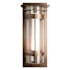 Hubbardton Forge Torch 26" Tall Outdoor Wall Sconce Coastal Bronze / Seedy