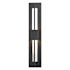 Hubbardton Forge Double Axis 2 Light 24" Tall LED Outdoor Wall Sconce with Customizable Glass Shade Coastal Black / Clear