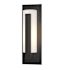 Hubbardton Forge Vertical Bar 15" Tall Outdoor Wall Sconce Coastal Black