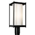 Hubbardton Forge Cela 19" Tall Post Light Coastal Black