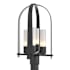 Hubbardton Forge Triomphe 4 Light 22" Tall Post Light Coastal Black / Opal