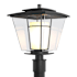 Hubbardton Forge Beacon Hall 19" Tall Post Light Coastal Black / Clear