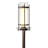 Hubbardton Forge Torch 22" Tall Post Light Coastal Bronze / Seedy