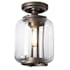 Hubbardton Forge Fairwinds 7" Wide Semi-Flush Outdoor Ceiling Fixture Coastal Oil Rubbed Bronze