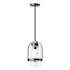Hubbardton Forge Alcove 8" Wide Outdoor Mini Pendant Coastal Black / Clear
