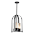 Hubbardton Forge Triomphe 4 Light 13" Wide Outdoor Pillar Candle Pendant Coastal Black / Opal