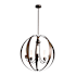 Hubbardton Forge Pomme 5 Light 30" Wide Outdoor Pillar Candle Pendant Coastal Bronze / Opal