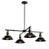 Hubbardton Forge Henry 4 Light 36" Wide Outdoor Chandelier Coastal Black