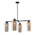 Hubbardton Forge Polaris 4 Light 32" Wide Outdoor Chandelier Coastal Black