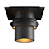 Hubbardton Forge Twilight 6" Wide Semi-Flush Outdoor Ceiling Fixture Coastal Black