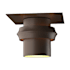 Hubbardton Forge Twilight 9" Wide Semi-Flush Outdoor Ceiling Fixture Coastal Bronze