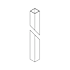 Hubbardton Forge 84" Tall Outdoor Square Post Coastal Dark Smoke