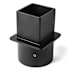 Hubbardton Forge 5" Square to 3-1/2" Round Post Adapter Coastal Black