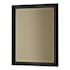 Hubbardton Forge Rook 20-13/16"W x 26-13/16"H Rectangular Beveled Steel Accent Mirror Black