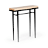 Hubbardton Forge Wick 30" Wide Wood Top Maple and Metal Table Black