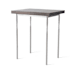 Hubbardton Forge Senza 18" Wide Maple Wood Top Metal Accent Table Sterling / Espresso