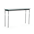 Hubbardton Forge Senza 54" Wide Glass Top Glass and Metal Table Black