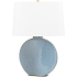 Hudson Valley Lighting Kimball 29" Tall Buffet Table Lamp Aged Brass / Gray / White