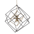 Hudson Valley Lighting Roundout 12 Light 34" Wide Abstract Chandelier Aged Brass