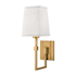 Hudson Valley Lighting Fletcher Single Light 15" Tall Wall Sconce Aged Brass