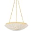 Hudson Valley Lighting Summerside 4 Light 25" Wide Pendant Vintage Gold Leaf