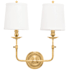 Hudson Valley Lighting Logan 2 Light 18" Tall Wall Sconce Aged Brass